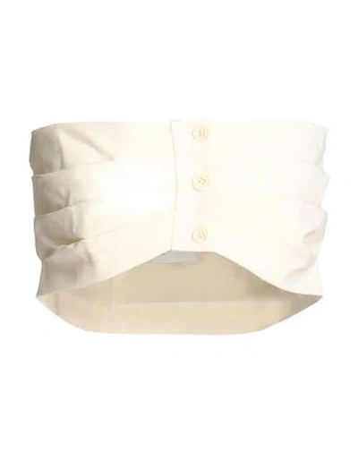 Philosophy Di Lorenzo Serafini Woman Top Ivory Size 6 Cotton, Elastane In White