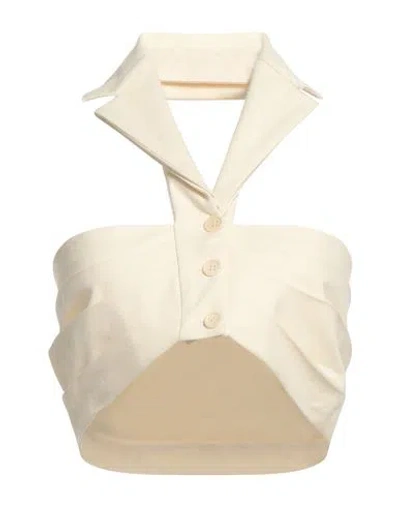 Philosophy Di Lorenzo Serafini Woman Top Ivory Size 8 Cotton, Elastane In White