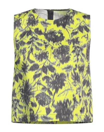 Philosophy Di Lorenzo Serafini Woman Top Lime Green Size 8 Cotton, Elastane