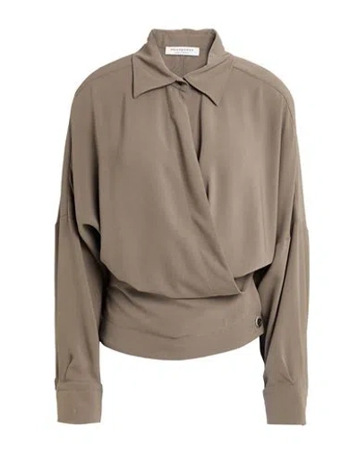 Philosophy Di Lorenzo Serafini Woman Top Military Green Size 8 Triacetate, Polyester