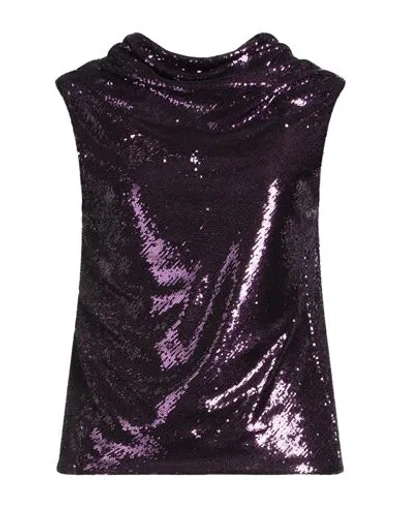 Philosophy Di Lorenzo Serafini Woman Top Purple Size 8 Polyester, Polyamide