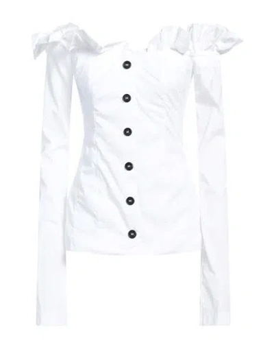 Philosophy Di Lorenzo Serafini Woman Top White Size 2 Polyester, Polyamide, Elastane