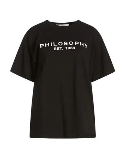 Philosophy Di Lorenzo Serafini Woman T-shirt Black Size Onesize Cotton