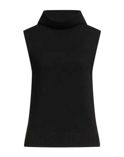 Philosophy Di Lorenzo Serafini Woman Turtleneck Black Size 10 Wool, Silk, Cashmere