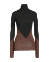 Philosophy Di Lorenzo Serafini Woman Turtleneck Black Size 8 Polyamide, Elastane