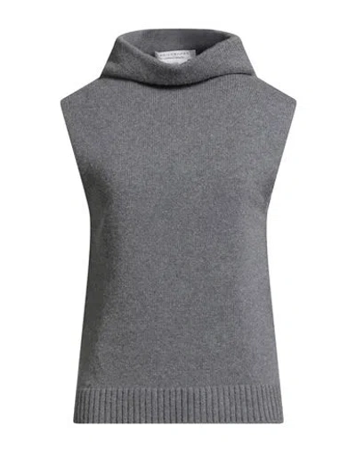 Philosophy Di Lorenzo Serafini Woman Turtleneck Grey Size 6 Wool, Silk, Cashmere In Gray