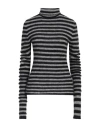 Philosophy Di Lorenzo Serafini Woman Turtleneck Grey Size 6 Mohair Wool, Wool, Polyamide, Elastane