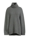 Philosophy Di Lorenzo Serafini Woman Turtleneck Lead Size 2 Virgin Wool In Gray