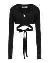 Philosophy Di Lorenzo Serafini Woman Wrap Cardigans Black Size 6 Viscose In Black