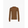 Philosophy Di Lorenzo Serafini Womens Ring-embellished Relaxed-fit Wool And Cashmere Jumper Green In Green