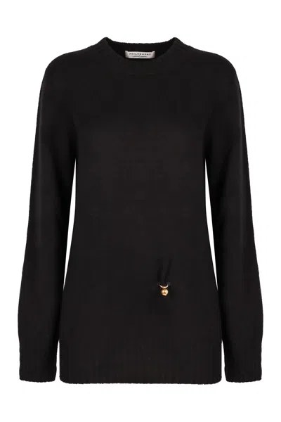 Philosophy Di Lorenzo Serafini Wool And Cashmere Sweater In Black