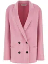 Philosophy Di Lorenzo Serafini Pink Wool Blazer In Pink