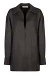 Philosophy Di Lorenzo Serafini Elegant Wool Blend V-neck Blouse