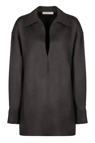 PHILOSOPHY DI LORENZO SERAFINI PHILOSOPHY DI LORENZO SERAFINI WOOL BLEND BLOUSE