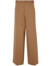 Philosophy Di Lorenzo Serafini High-waisted Wide-leg Trousers In Brown