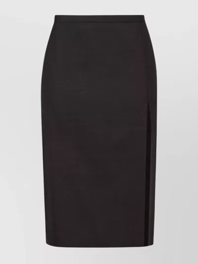 PHILOSOPHY DI LORENZO SERAFINI WOOL BLEND SKIRT KNEE-LENGTH SLIT