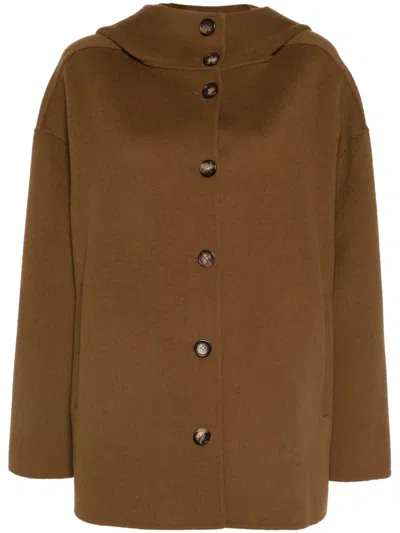 Philosophy Di Lorenzo Serafini Wool Coat In Brown