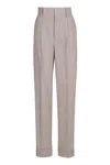 Philosophy Di Lorenzo Serafini Sophisticated Wool Trousers For Women In Ecru