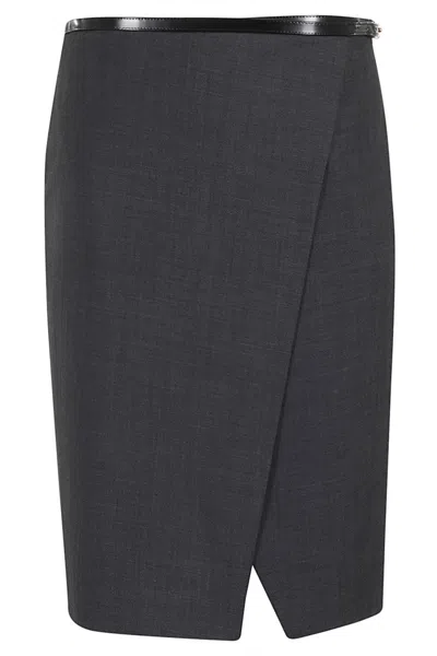 Philosophy Di Lorenzo Serafini Wrap-around Wool-blend Skirt