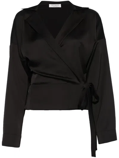 PHILOSOPHY DI LORENZO SERAFINI WRAP BLOUSE