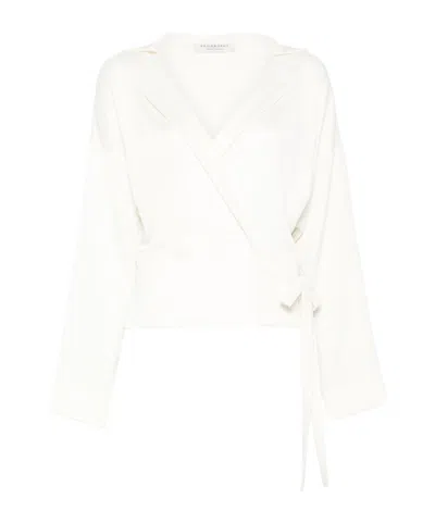 PHILOSOPHY DI LORENZO SERAFINI WRAP BLOUSE