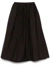 Philosophy Di Lorenzo Serafini Wrap Midi Skirt In Brown