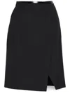Philosophy Di Lorenzo Serafini Wrap Midi Skirt In Grey