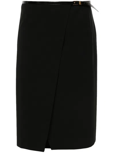 Philosophy Di Lorenzo Serafini Wrap Mini Skirt In Black