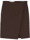 Philosophy Di Lorenzo Serafini Wrap Mini Skirt In Brown