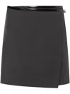 Philosophy Di Lorenzo Serafini Wool Blend Mini Skirt In Grey