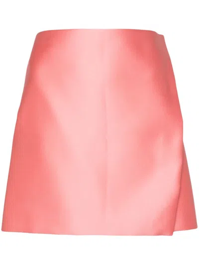 Philosophy Di Lorenzo Serafini Wraparound Style Mini Skirt In Pink