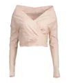 Philosophy Di Lorenzo Serafini Wraparound V-neck Top In Neutral