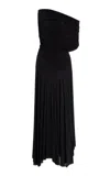 Philosophy Di Lorenzo Serafini Wrapped Light Jersey Maxi Dress In Black