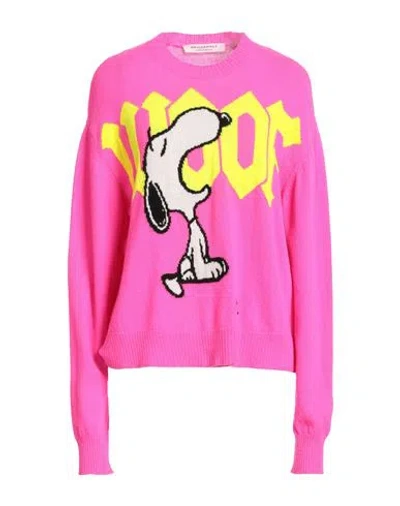 Philosophy Di Lorenzo Serafini X Peanuts Woman Sweater Fuchsia Size 2 Wool, Cashmere