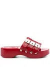 Philosophy Di Lorenzo Serafini X Scholl Patent Leather Sandal In Red