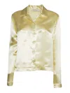 Philosophy Di Lorenzo Serafini Satin Shirt In Yellow