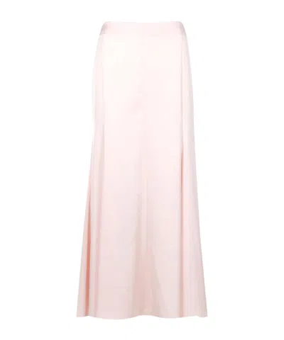 Philosophy Di Lorenzo Serafini Zipper Skirt With Pleated Back In White