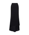 Philosophy Di Lorenzo Serafini High-waisted Maxi Skirt In Black