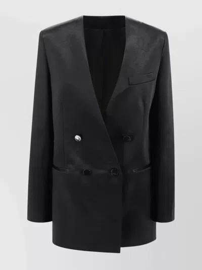 Philosophy Di Lorenzo Serafini Double-breasted Blazer Featuring Button Detailing In Black