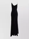 Philosophy Draped Neckline Velvet Slip Dress