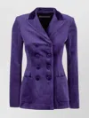 Philosophy Di Lorenzo Serafini Embellished Buttons Velvet Blazer