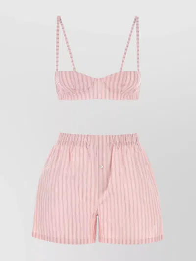 Philosophy Di Lorenzo Serafini Embroidered Stripes Poplin Set