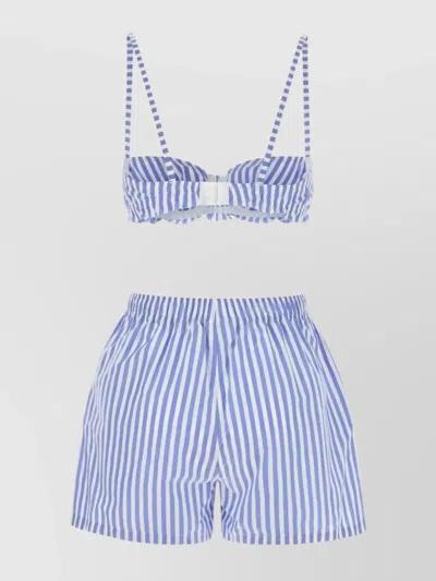 Philosophy Di Lorenzo Serafini Embroidered Stripes Poplin Set