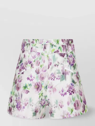 Philosophy Floral Print Trousers With Side And Back Pockets In Multi