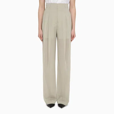 Philosophy Grey Wool-blend Palazzo Trousers