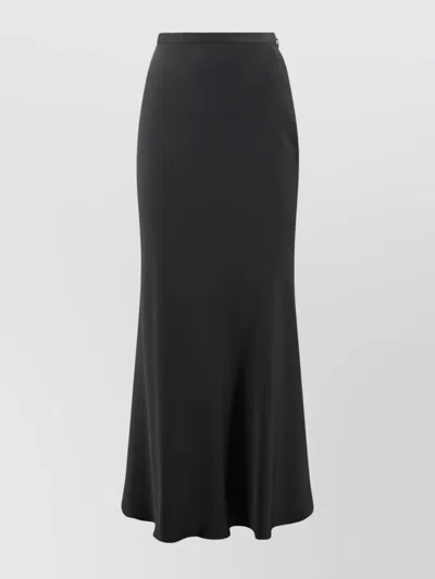 Philosophy Di Lorenzo Serafini High Waist Flared Hem Skirt With Seam Detailing In Black