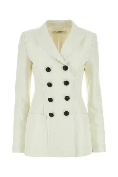 Philosophy Di Lorenzo Serafini Ivory Jersey Blazer