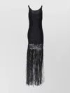 Philosophy Knit Fringe Sleeveless Dress