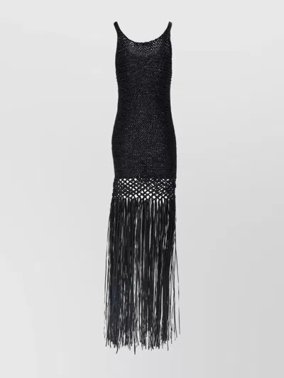 Philosophy Knit Fringe Sleeveless Dress