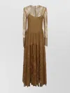 Philosophy Lace Flared Tiered Dress